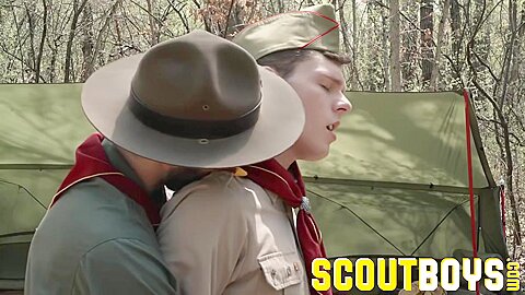 Scoutmaster Breeds His Scout Apprentice