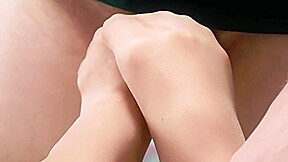 Secretary Gives A Footjob  I Cum On Her Beautiful Legs