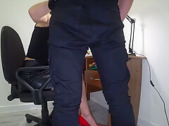 Secretary In Red Shoes Fails Quarterly Report Time-office Anal