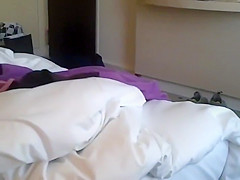 Secretly filming a milf in a hotel room