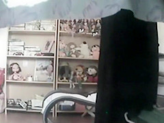 Secretly watching dildo in Step mom's pussy