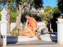 Selenas Sexy Outdoor Exercises And Sex Games