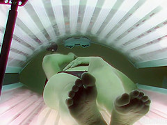 Self Fingering In Solarium Room