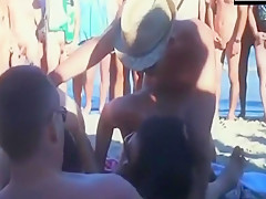Sensational Public Nudist Orgy