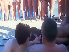 Sensational Public Nudist Orgy