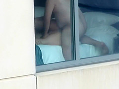 Sex in hotel spied through window