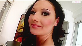 Sexy Babe Gags On Two Monster Dicks Then Gets A Hard Fuck On Her Tight Ass