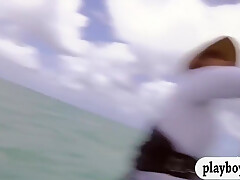 Sexy Badass Babes Enjoyed Kite Surfing While All
