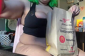 Sexy Belly Play with Dinner