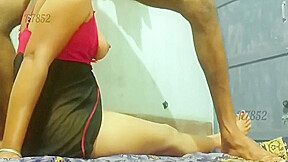 Sexy Bhabhi Chetana Rathor Fucking With Her Stepbrother In Hot Red Sexy Dress