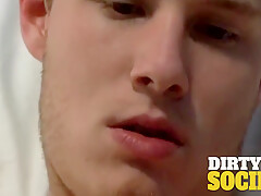 Sexy Blond Twink Strokes His Cock And Erupts In A Cumshot