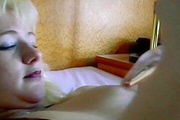 Sexy German teen 18+ With Blonde Enjoys Hair Pleasing Her Tight Muff