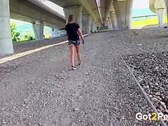 Sexy Girls Pissing Outdoor Comp 08