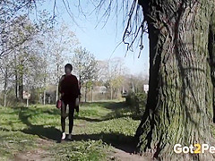 Sexy Girls Pissing Outdoor Comp 08