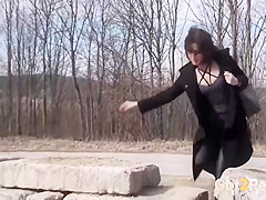 Sexy Girls Pissing Outdoor Comp 08