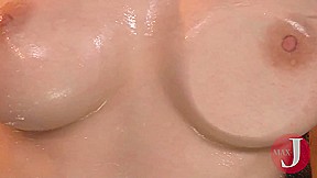 Sexy Japanese Babe Is Playing With Her Big Tits - AsianHappyEnding