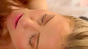 Sexy Lesbian Lovers Tribbing In Bed