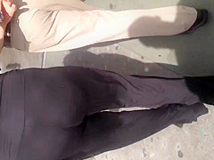 Sexy Milf ass in black tights