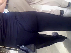 Sexy Milf ass in black tights