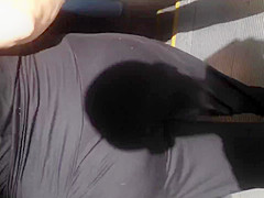 Sexy Milf ass in black tights