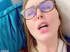 Sexy Stepmom Pesters Stepson In A Hotel Room And Gets His Cum