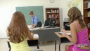 Sexy Teacher Stuffed On Her Own Desk