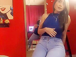Sexy colombiana e jeans