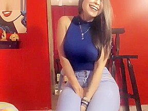 Sexy colombiana e jeans