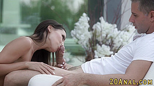 Sexy european gets ass jizzed