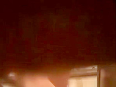 Sexy friend caught in bathroom peeing