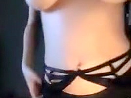 Sexy girl playing in front of the camera