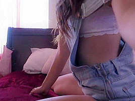 Sexy girl ripping stinky farts in her overalls 
