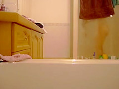 Sexy girlfriend Showering