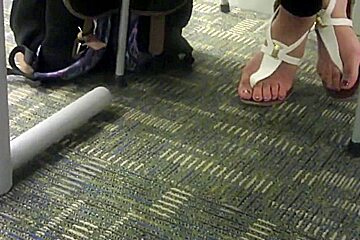 Sexy indie crossed sandal feet