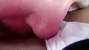 Sexy women in outfit masturbates, has sex and cums super hard
