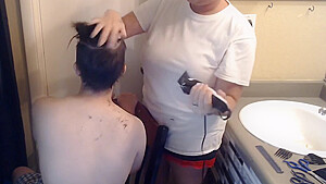 Shaving Butch Wifes Hair