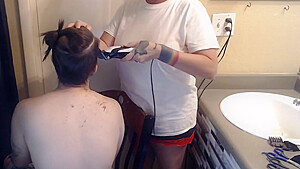 Shaving Butch Wifes Hair