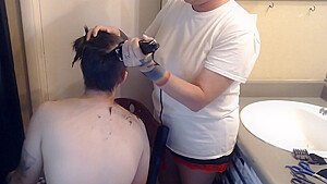 Shaving Butch Wifes Hair