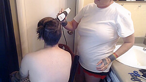 Shaving Butch Wifes Hair