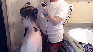 Shaving Butch Wifes Hair