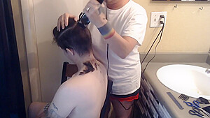 Shaving Butch Wifes Hair