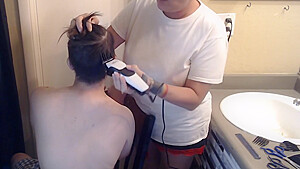 Shaving Butch Wifes Hair