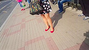 Shiny pantyhose
