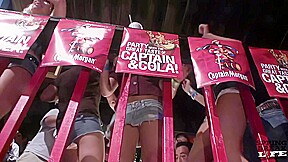 Short But Sweet Wet Tshirt Contest And Girls Letting Us Film Upskirt While They Dance