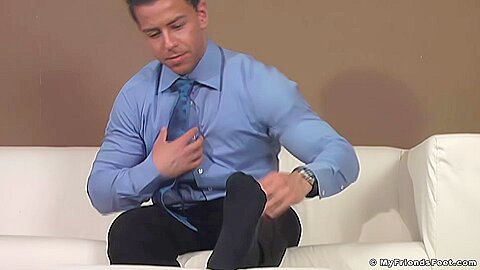 Javier Shows Off His Feet Remastered - Javier