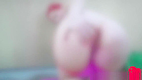 Siri big tits dildo