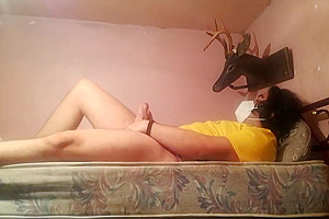 Sissy Awakes In Sexy Thong Under Her Boy Underwear