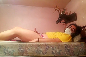 Sissy Awakes In Sexy Thong Under Her Boy Underwear
