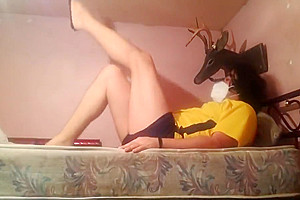 Sissy Awakes In Sexy Thong Under Her Boy Underwear