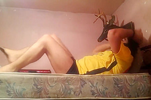Sissy Awakes In Sexy Thong Under Her Boy Underwear